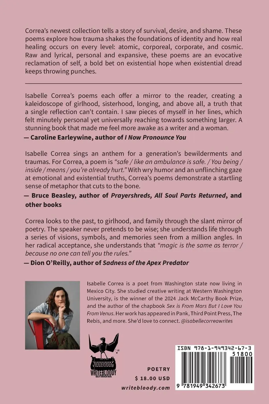 Rückseite: 9781949342673 | Good Girl and Other Yearnings | Isabelle Correa | Taschenbuch | 2025