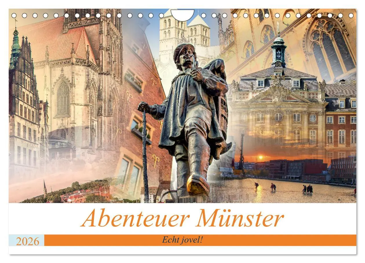 Cover: 9783457632673 | Abenteuer Münster - Echt jovel! (Wandkalender 2026 DIN A4 quer),...