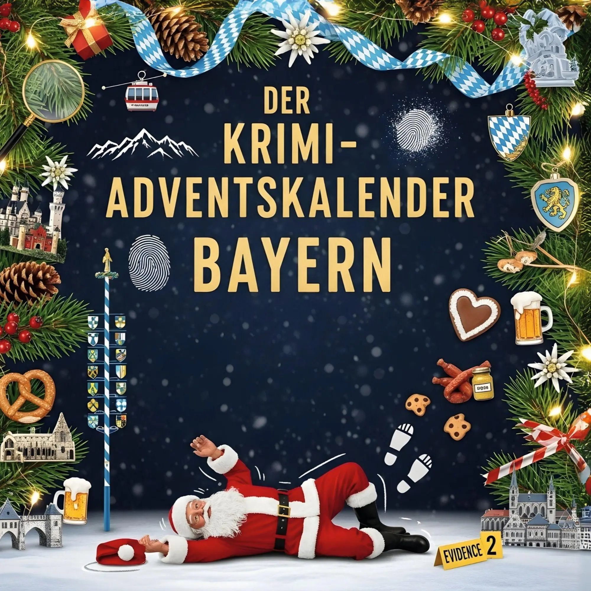 Cover: 9783695302673 | Der Krimi-Adventskalender Bayern | Mordsverdächtig in 24 Akten | König