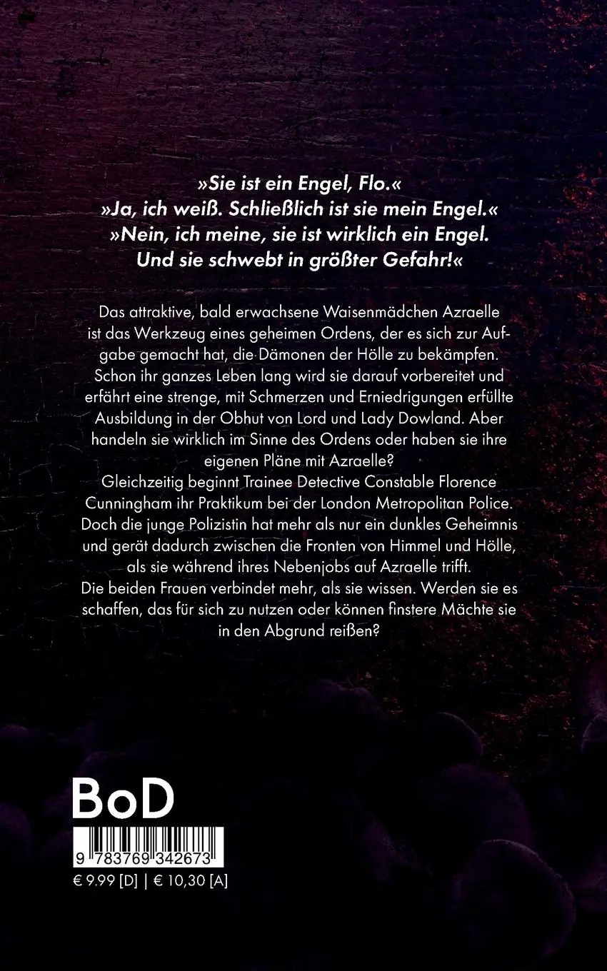 Rückseite: 9783769342673 | Azraelle | Engel des Todes. Dark Romance | Michael Kocher | Buch