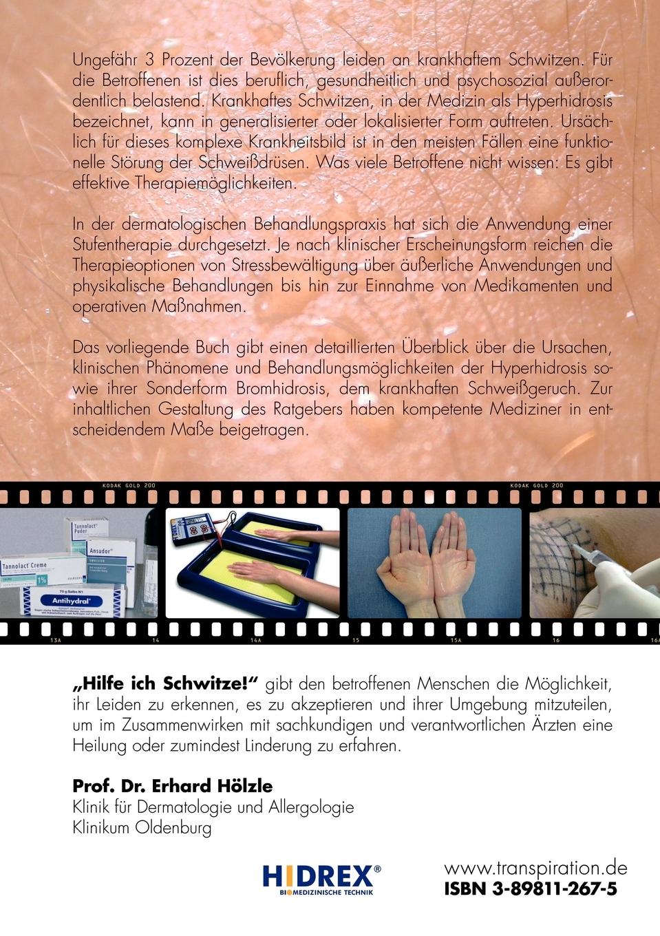 Rückseite: 9783898112673 | Hilfe, ich schwitze! | Dietmar Stattkus | Taschenbuch | 180 S. | 2006