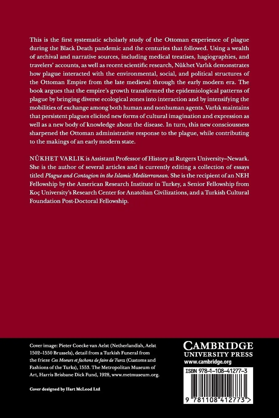 Rückseite: 9781108412773 | Plague and Empire in the Early Modern Mediterranean World | Varlik