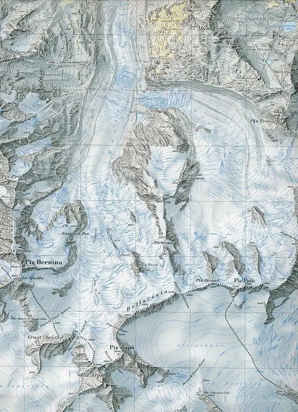 Bild: 9783302012773 | Swisstopo 1 : 25 000 Piz Bernina | (Land-)Karte | Swisstopo 1 : 25 000