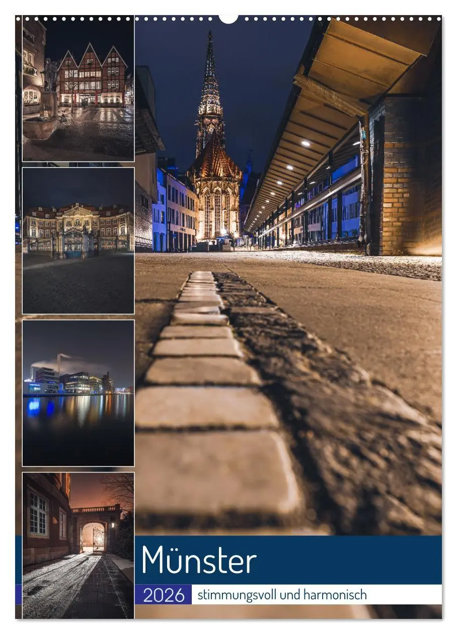 Cover: 9783516332773 | Münster - stimmungsvoll und harmonisch (Wandkalender 2026 DIN A2...