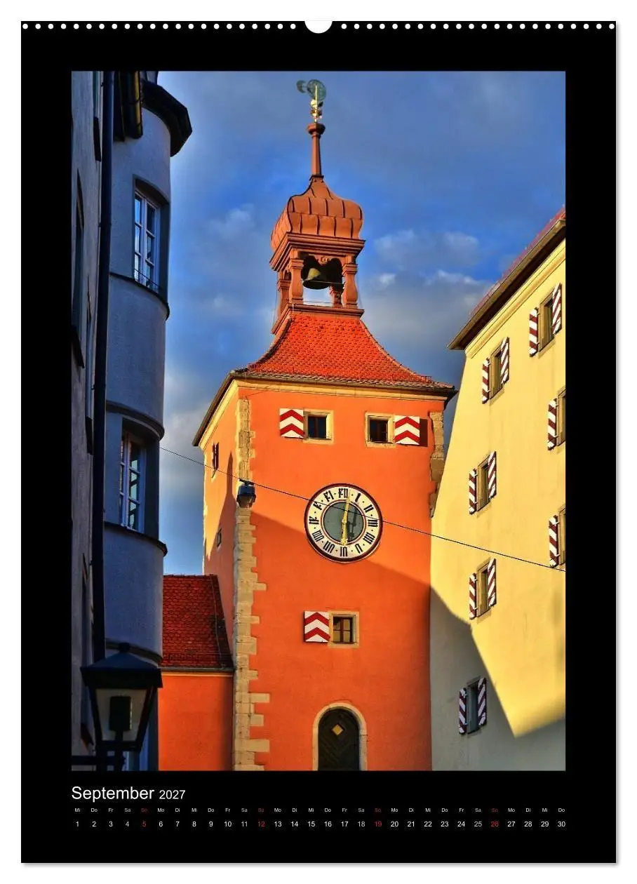 Bild: 9783569972773 | Gassen und Türme in Regensburg (hochwertiger Premium Wandkalender...