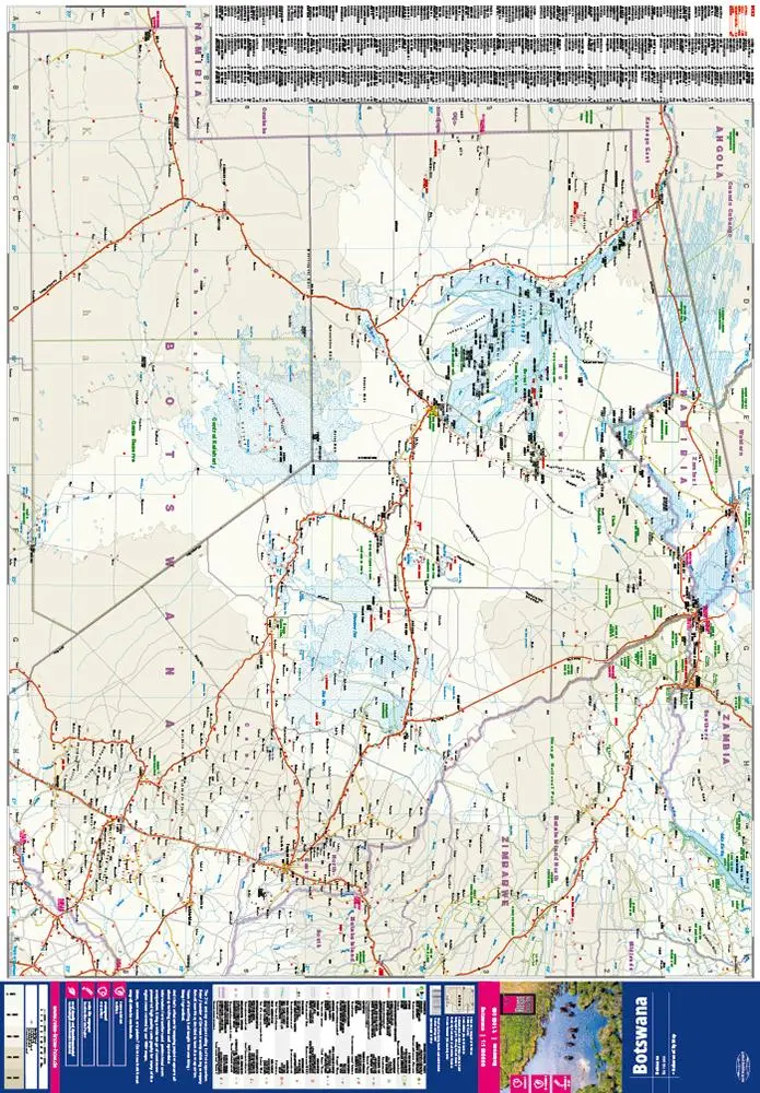 Bild: 9783831772773 | Reise Know-How Landkarte Botswana 1 : 1.000.000 | Rump | (Land-)Karte