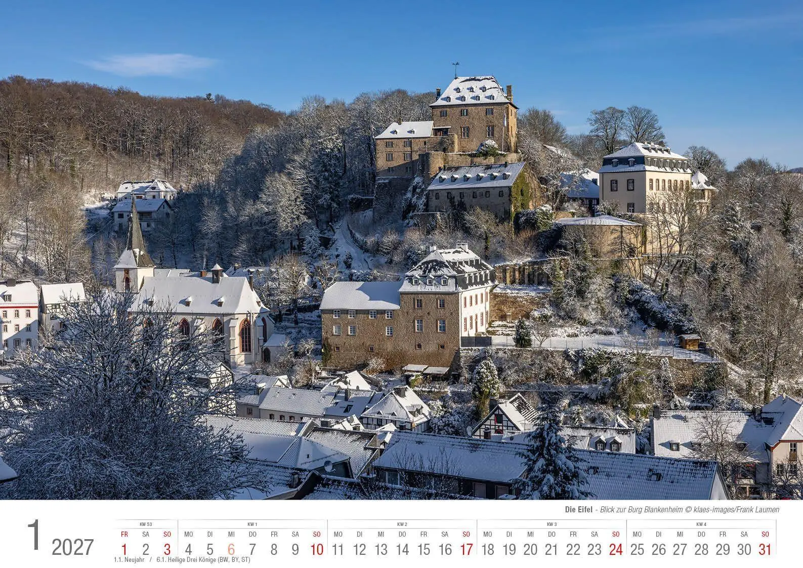 Bild: 9783965352773 | Eifel 2027 Bildkalender A3 Spiralbindung | Holger Klaes | Kalender