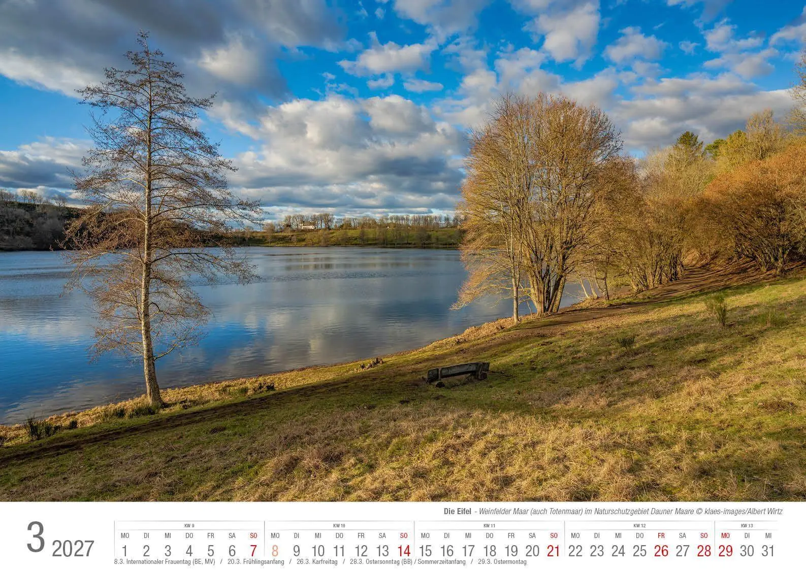 Bild: 9783965352773 | Eifel 2027 Bildkalender A3 Spiralbindung | Holger Klaes | Kalender