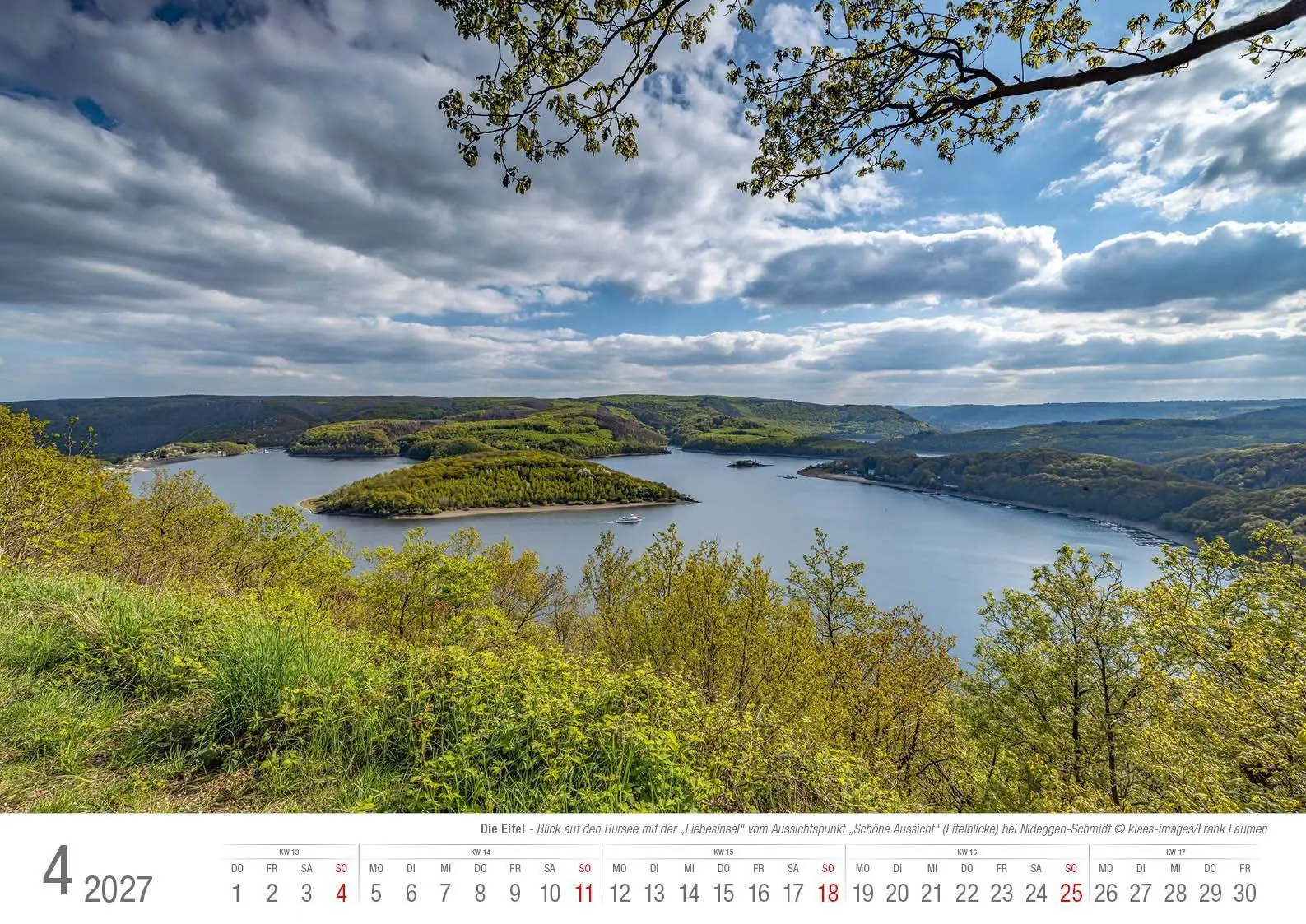 Bild: 9783965352773 | Eifel 2027 Bildkalender A3 Spiralbindung | Holger Klaes | Kalender