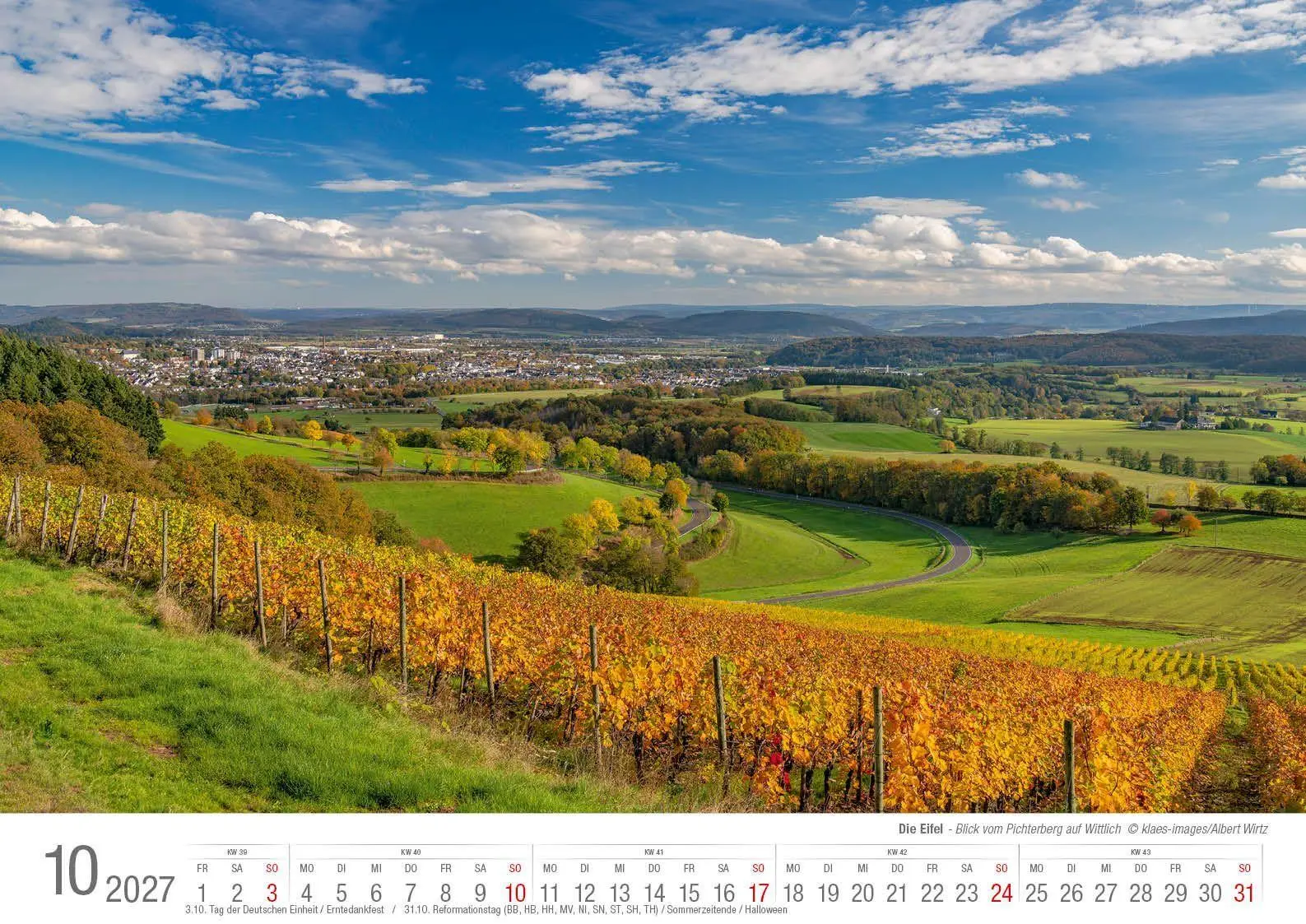 Bild: 9783965352773 | Eifel 2027 Bildkalender A3 Spiralbindung | Holger Klaes | Kalender