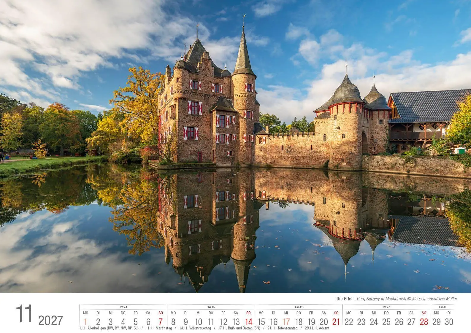Bild: 9783965352773 | Eifel 2027 Bildkalender A3 Spiralbindung | Holger Klaes | Kalender