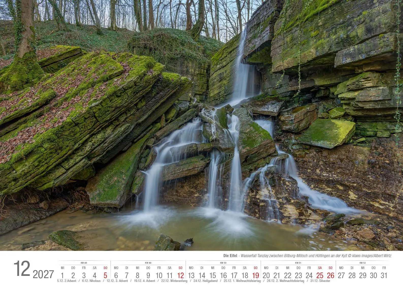 Bild: 9783965352773 | Eifel 2027 Bildkalender A3 Spiralbindung | Holger Klaes | Kalender