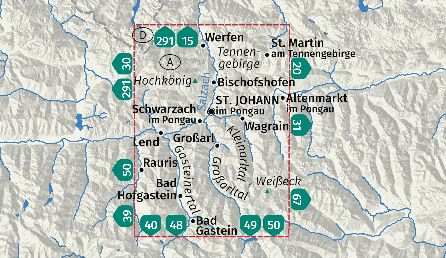 Bild: 9783991542773 | KOMPASS Wanderkarte 80 St. Johann im Pongau, Salzburger Land 1:50.000