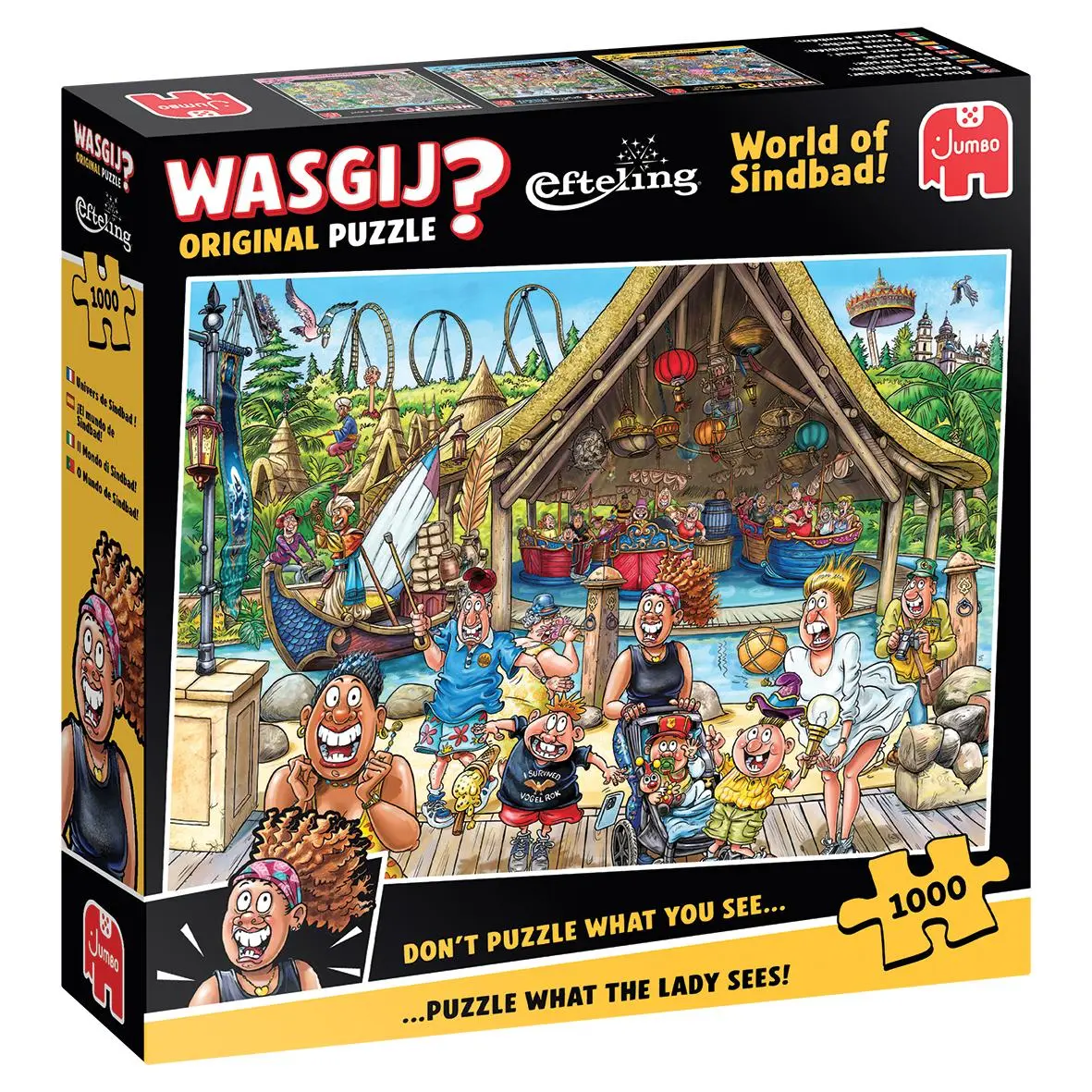Cover: 8721017602873 | Wasgij Efteling - World of Sindbad - Puzzle 1000 Teile | Spiel | 2025