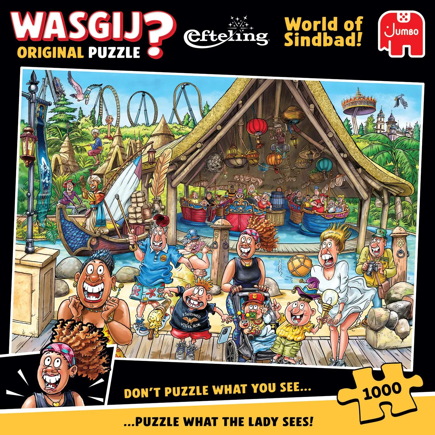 Bild: 8721017602873 | Wasgij Efteling - World of Sindbad - Puzzle 1000 Teile | Spiel | 2025