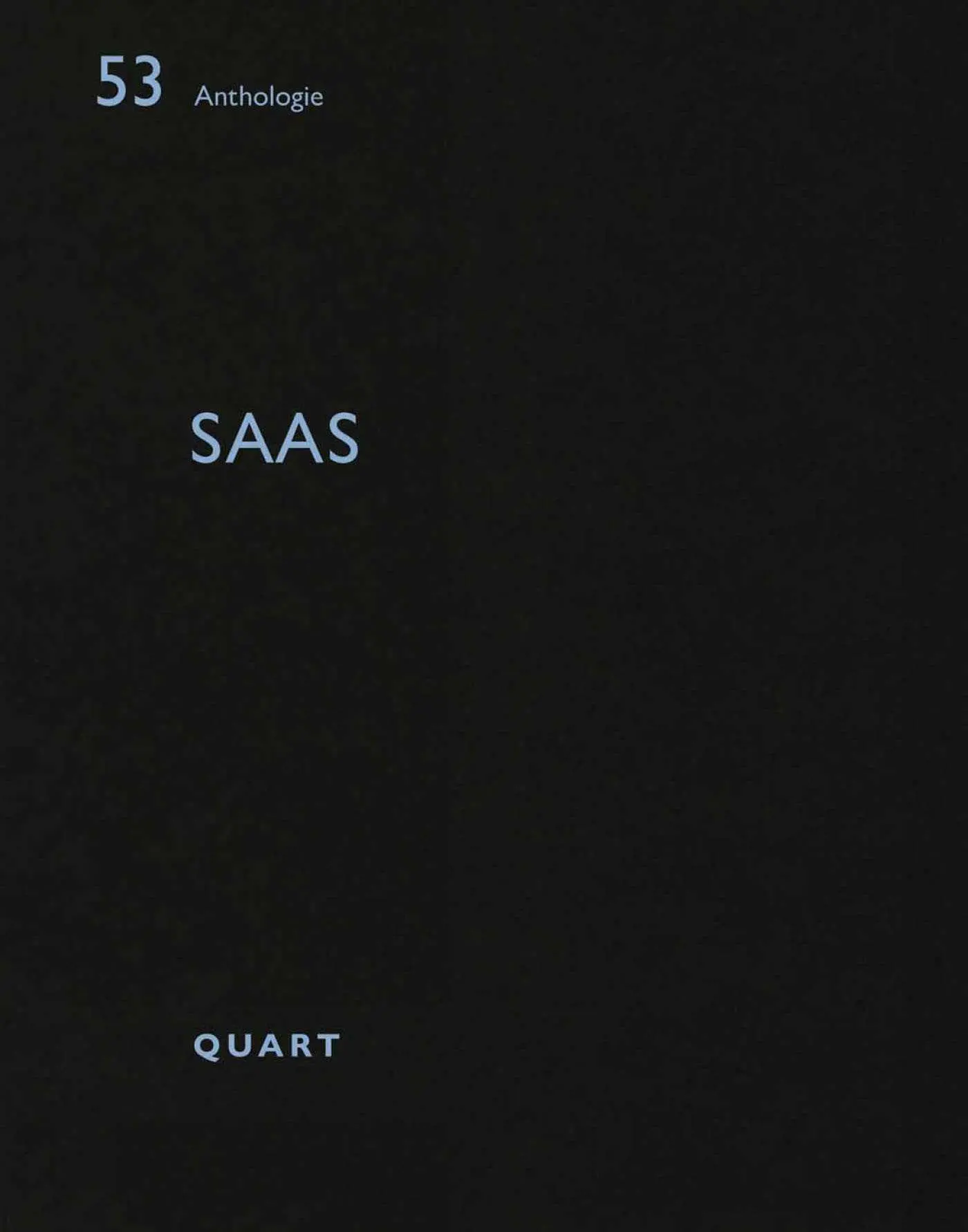 Cover: 9783037612873 | SAAS | Heinz Wirz | Taschenbuch | Anthologie | 60 S. | Englisch | 2023