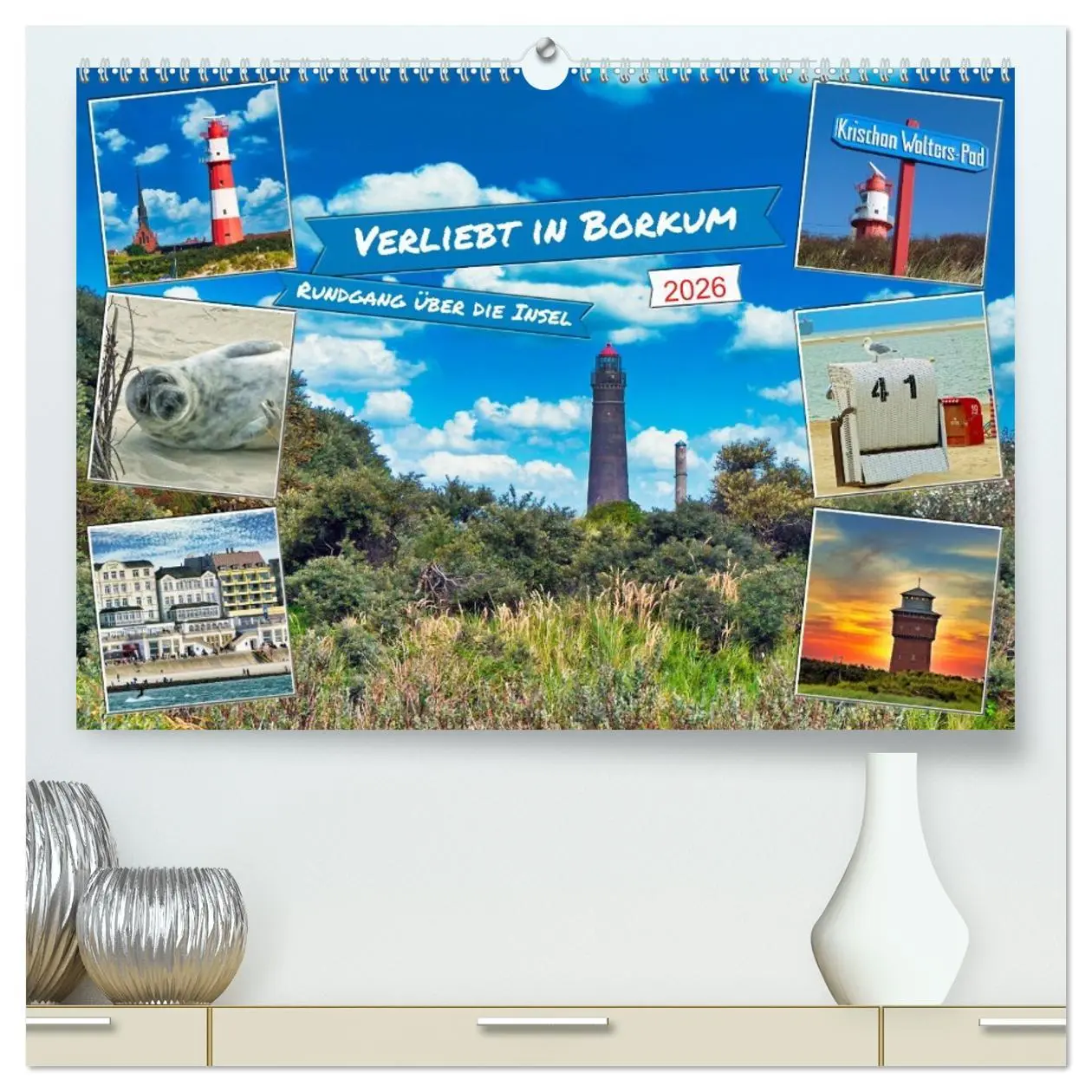 Cover: 9783457302873 | Verliebt in Borkum (hochwertiger Premium Wandkalender 2026 DIN A2...
