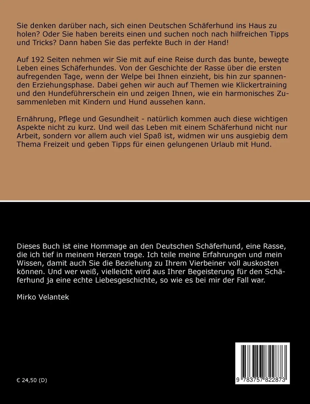 Rückseite: 9783757822873 | Traumrasse: Deutscher Schäferhund | Mirko Velantek | Taschenbuch