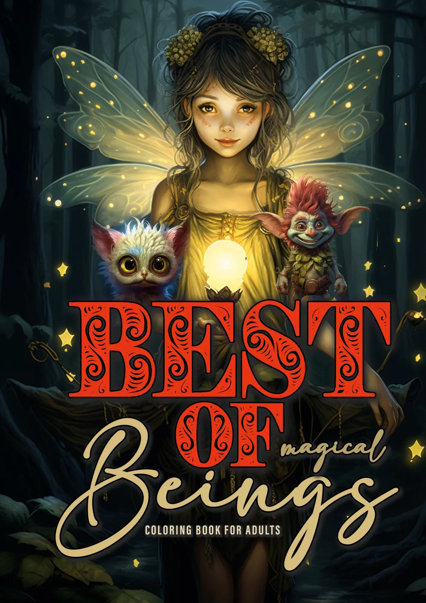 Cover: 9783758432873 | Best of magical Beings Coloring Book for Adults | Monsoon Publishing