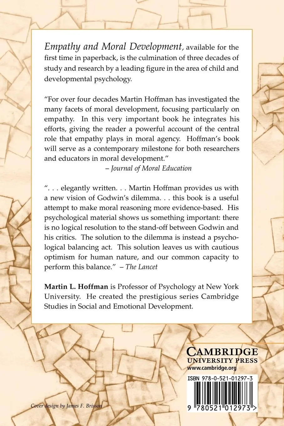 Rückseite: 9780521012973 | Empathy and Moral Development | Implications for Caring and Justice