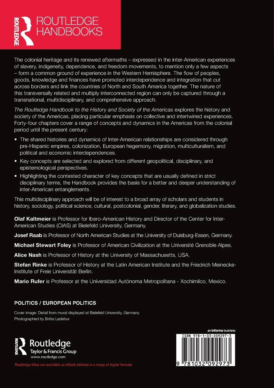 Rückseite: 9781032092973 | The Routledge Handbook to the History and Society of the Americas