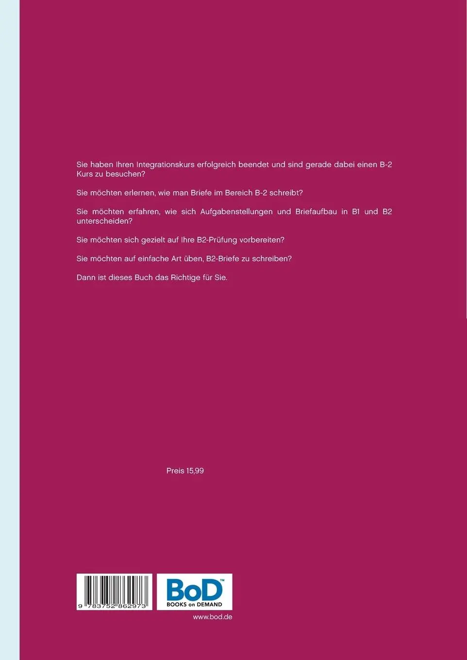 Rückseite: 9783752862973 | Briefe schreiben B1 und B2 | Illya Kozyrev | Taschenbuch | Paperback