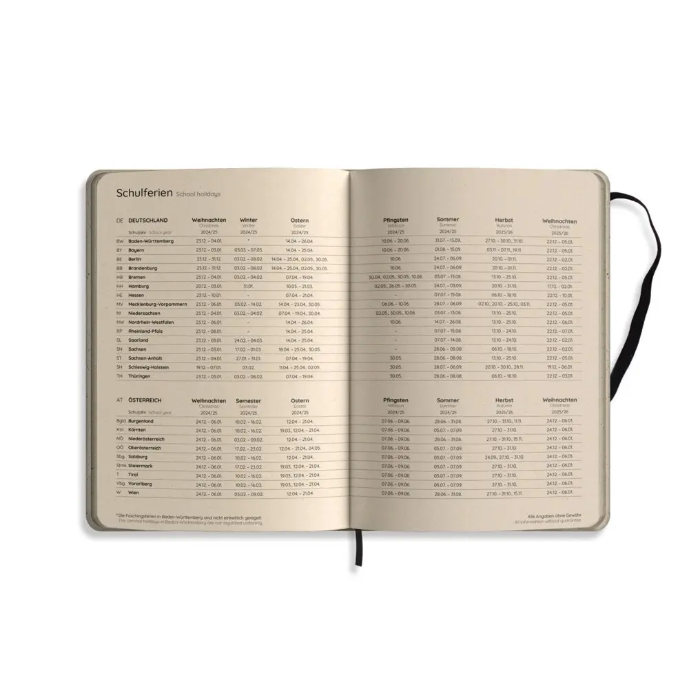 Bild: 4260626413073 | matabooks - A5 Kalender Samaya 2025 Farbe: Nature M (DE/EN) | Kalender