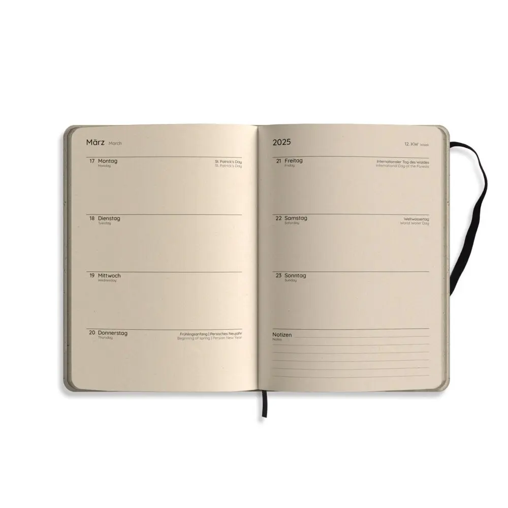 Bild: 4260626413073 | matabooks - A5 Kalender Samaya 2025 Farbe: Nature M (DE/EN) | Kalender