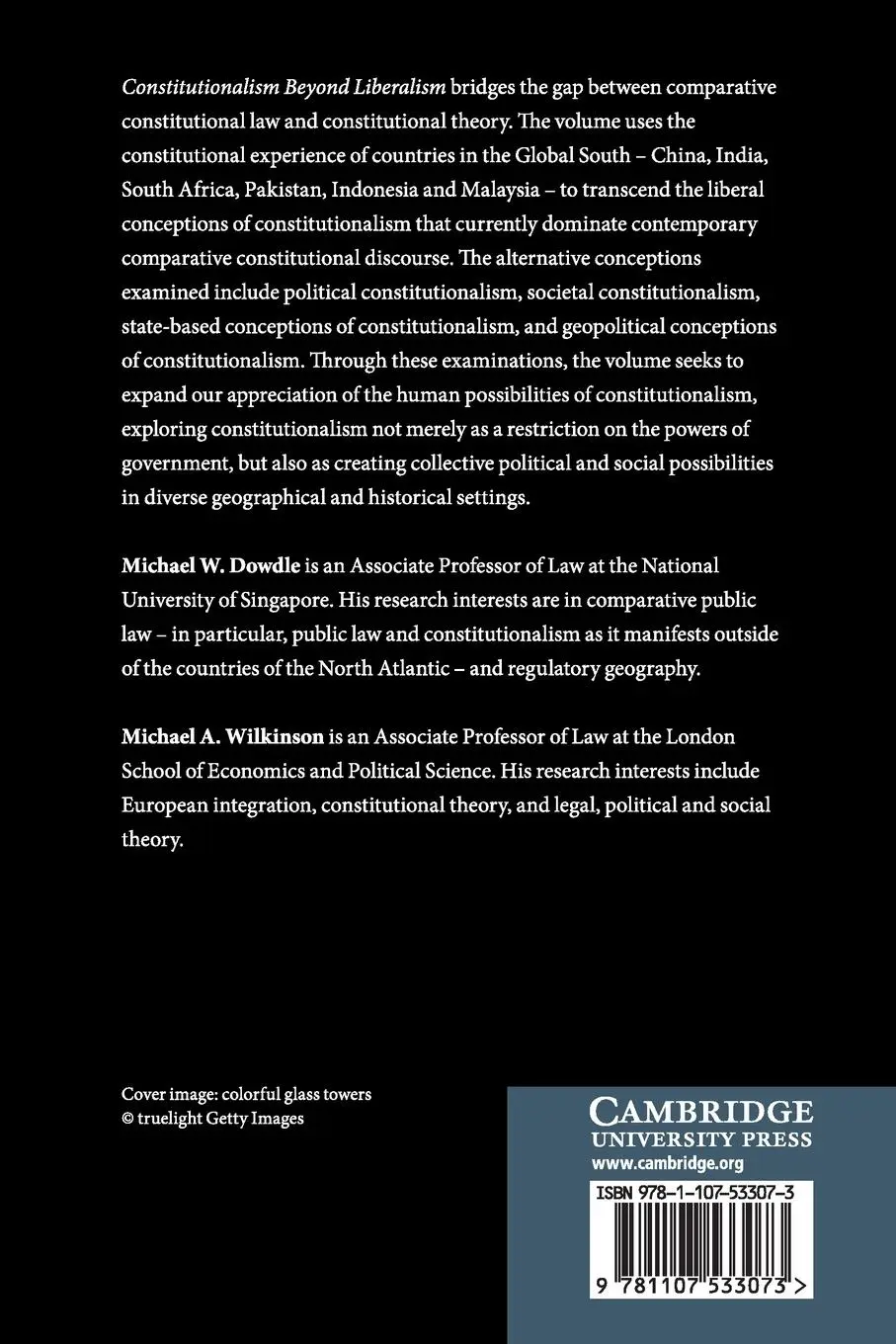 Rückseite: 9781107533073 | Constitutionalism Beyond Liberalism | Michael W. Dowdle (u. a.) | Buch