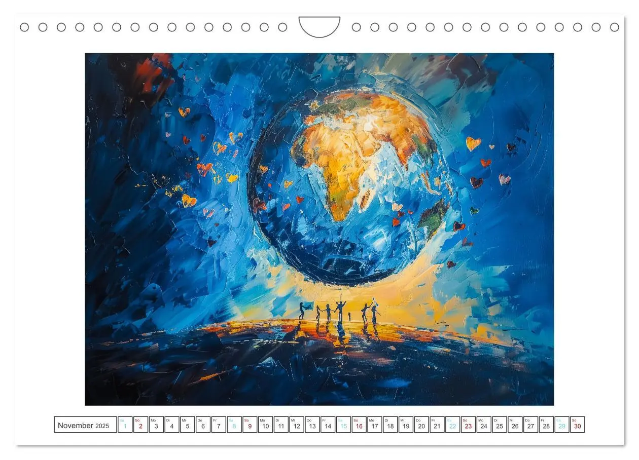 Bild: 9783383793073 | Die Sprache des Friedens (Wandkalender 2025 DIN A4 quer), CALVENDO...
