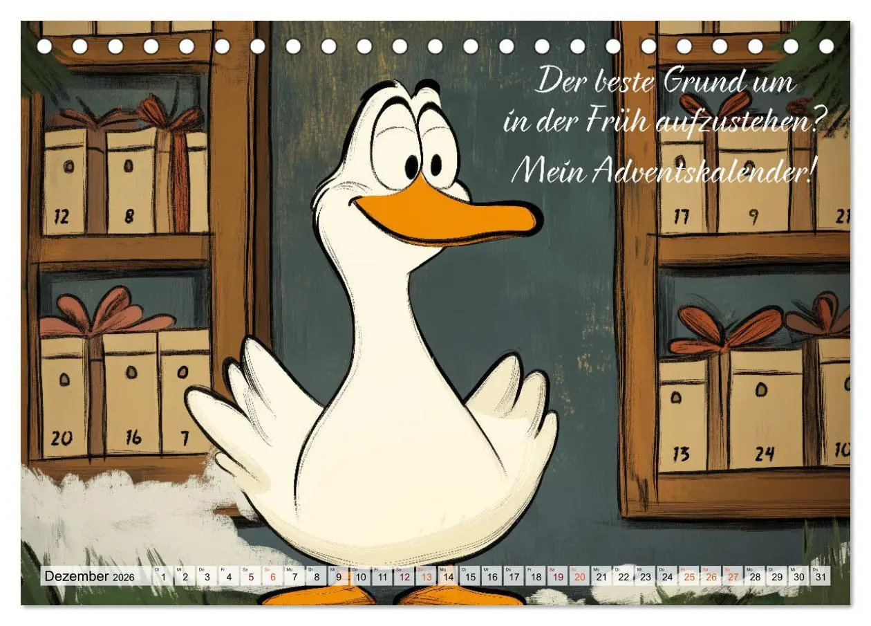 Bild: 9783457353073 | Gans coole Sprüche (Tischkalender 2026 DIN A5 quer), CALVENDO...