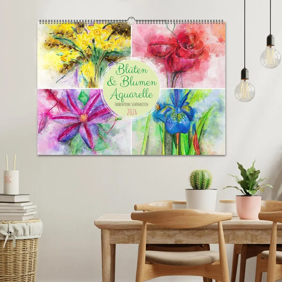 Bild: 9783457593073 | Blüten &amp; Blumen Aquarelle - Farbenfrohe Schönheiten (Wandkalender...