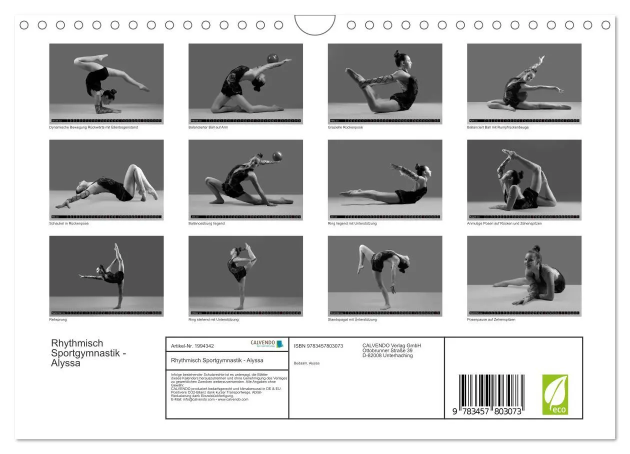 Bild: 9783457803073 | Rhythmisch Sportgymnastik - Alyssa (Wandkalender 2026 DIN A4 quer),...