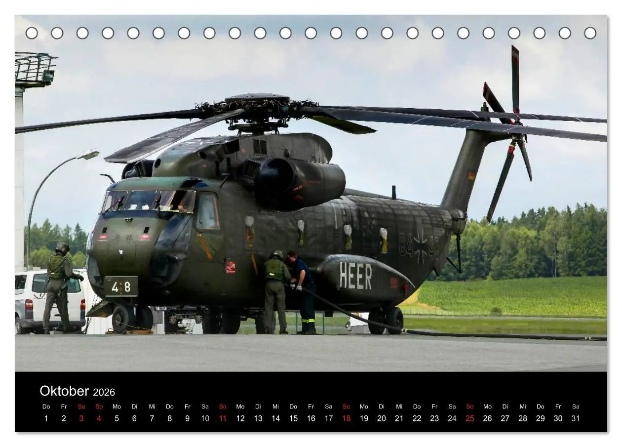 Bild: 9783516203073 | Helicopter 2026 (Tischkalender 2026 DIN A5 quer), CALVENDO...