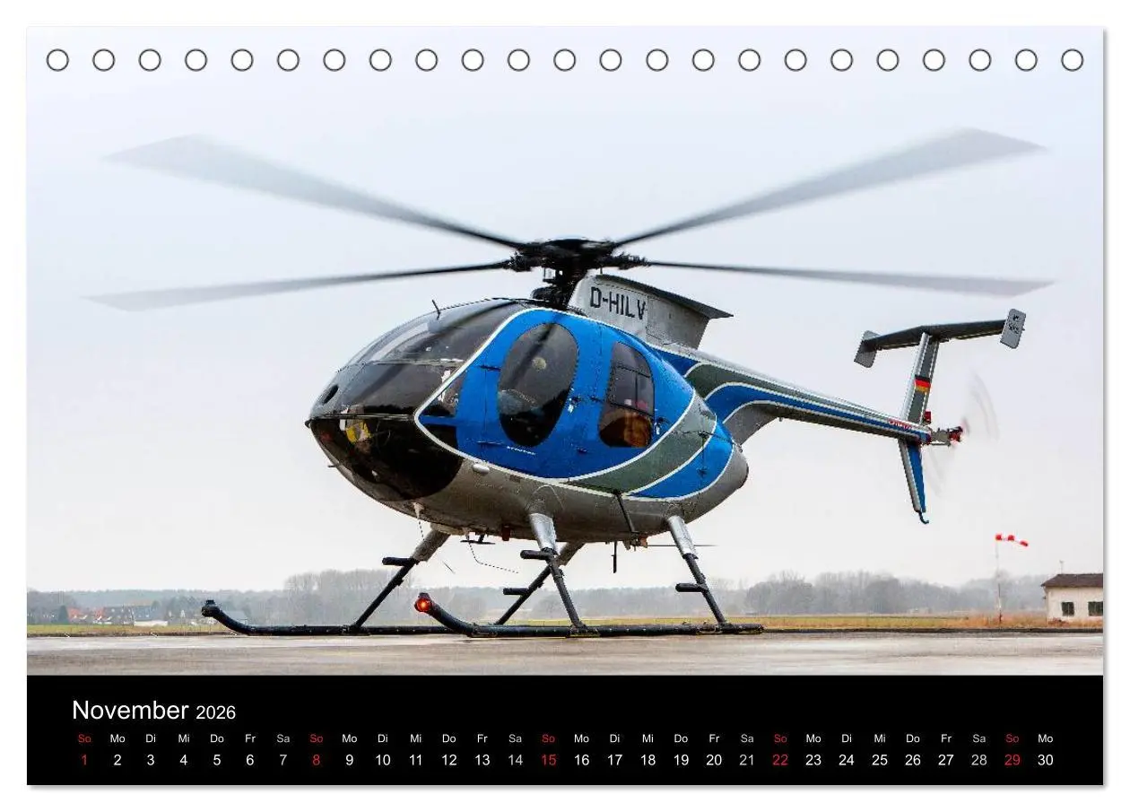 Bild: 9783516203073 | Helicopter 2026 (Tischkalender 2026 DIN A5 quer), CALVENDO...