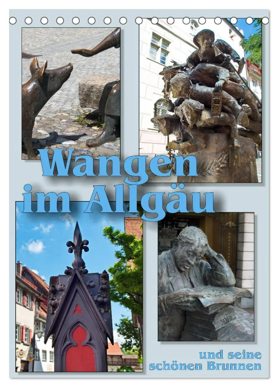 Cover: 9783516683073 | Wangen im Allgäu und seine schönen Brunnen (Tischkalender 2026 DIN...