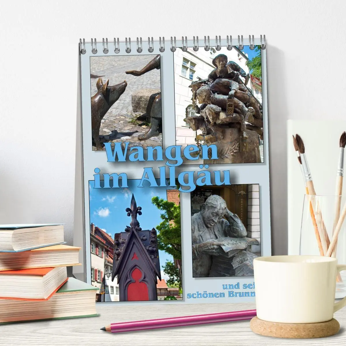 Bild: 9783516683073 | Wangen im Allgäu und seine schönen Brunnen (Tischkalender 2026 DIN...