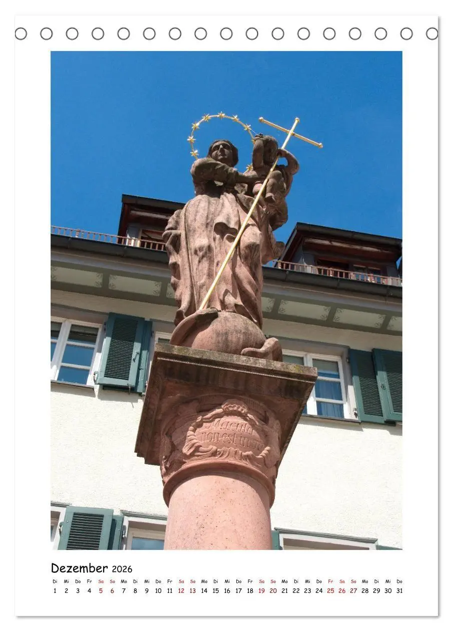 Bild: 9783516683073 | Wangen im Allgäu und seine schönen Brunnen (Tischkalender 2026 DIN...