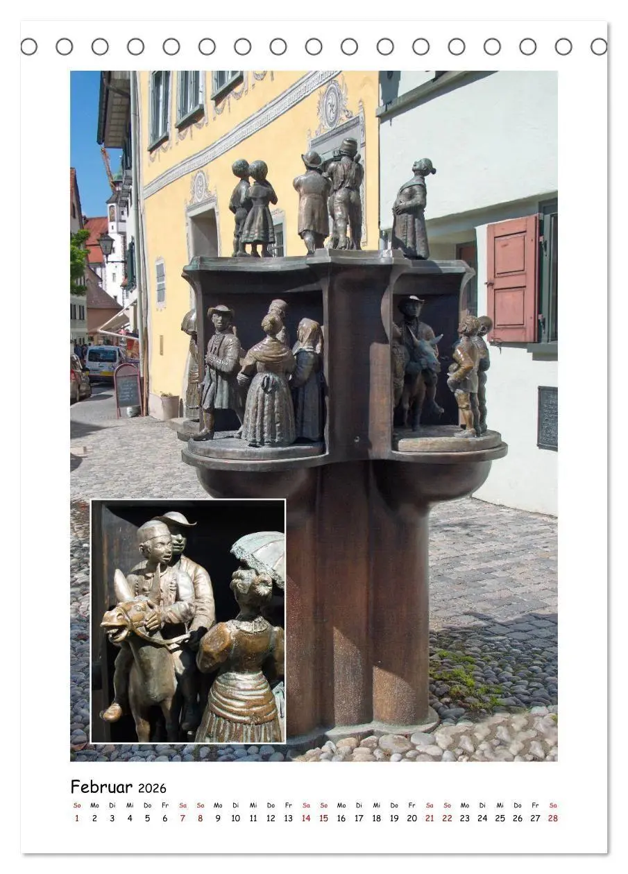 Bild: 9783516683073 | Wangen im Allgäu und seine schönen Brunnen (Tischkalender 2026 DIN...