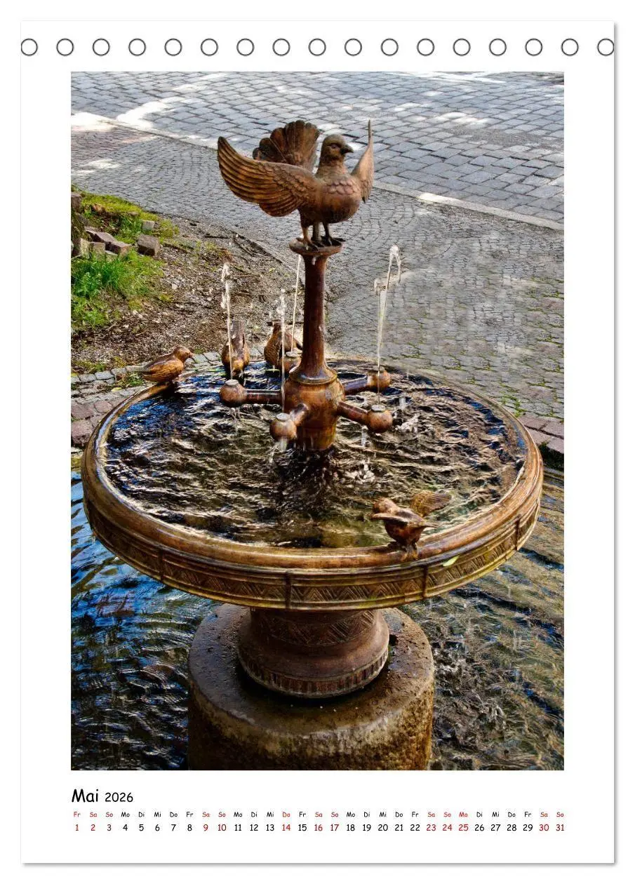Bild: 9783516683073 | Wangen im Allgäu und seine schönen Brunnen (Tischkalender 2026 DIN...