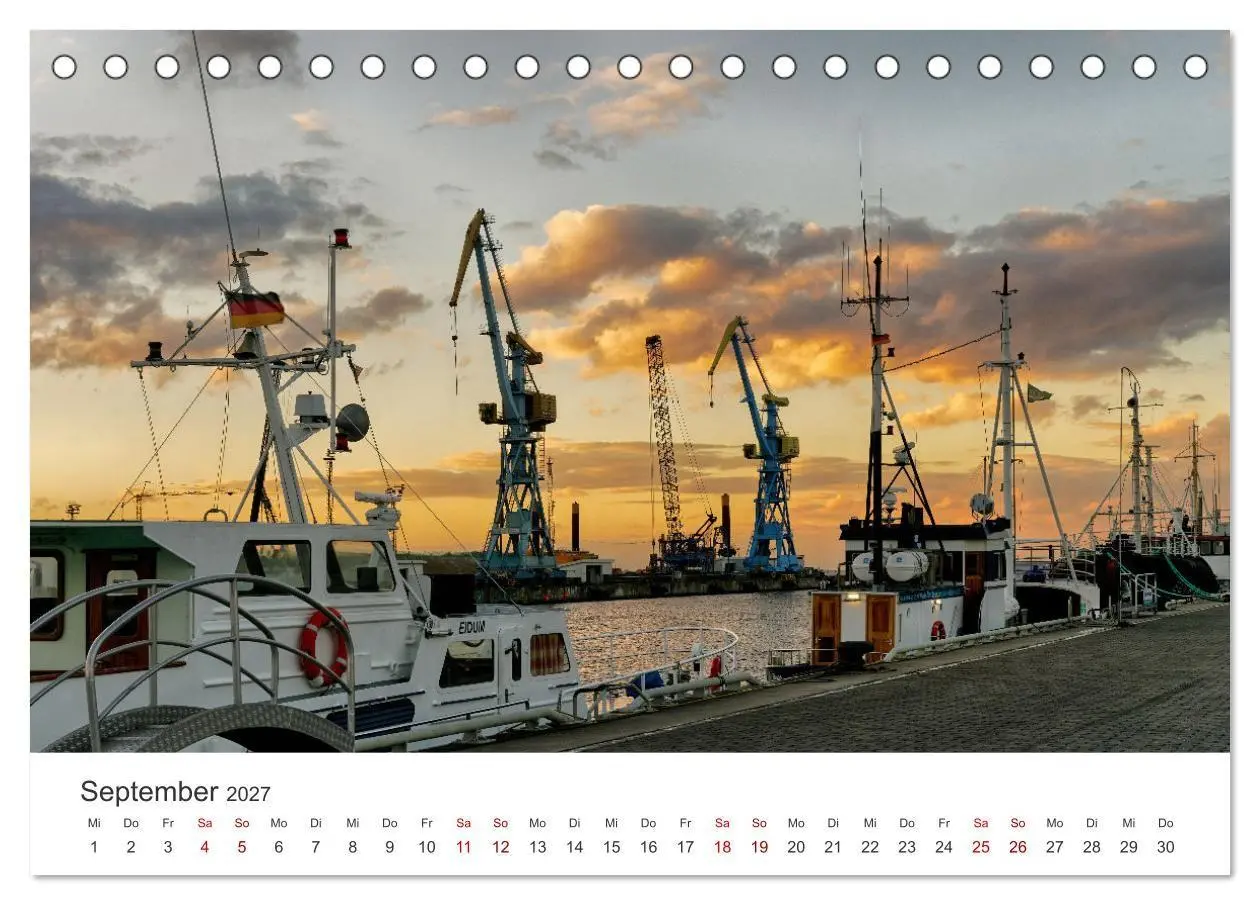 Bild: 9783569393073 | Unser schönes Wismar (Tischkalender 2027 DIN A5 quer), CALVENDO...