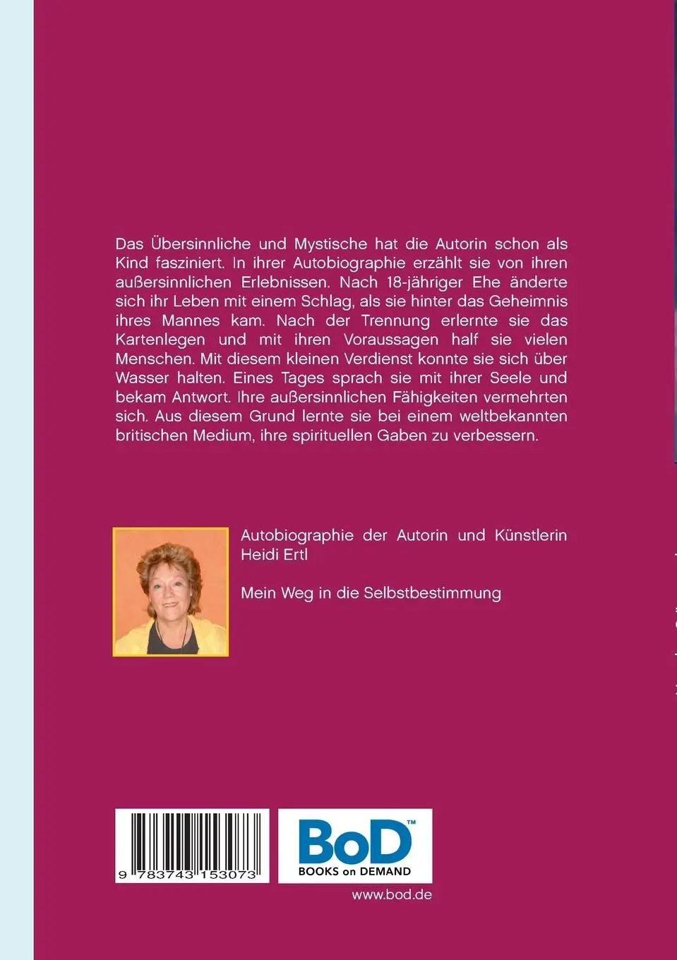Rückseite: 9783743153073 | Von den Stürmen des Lebens zur Quelle der Liebe | Heidi Ertl | Buch