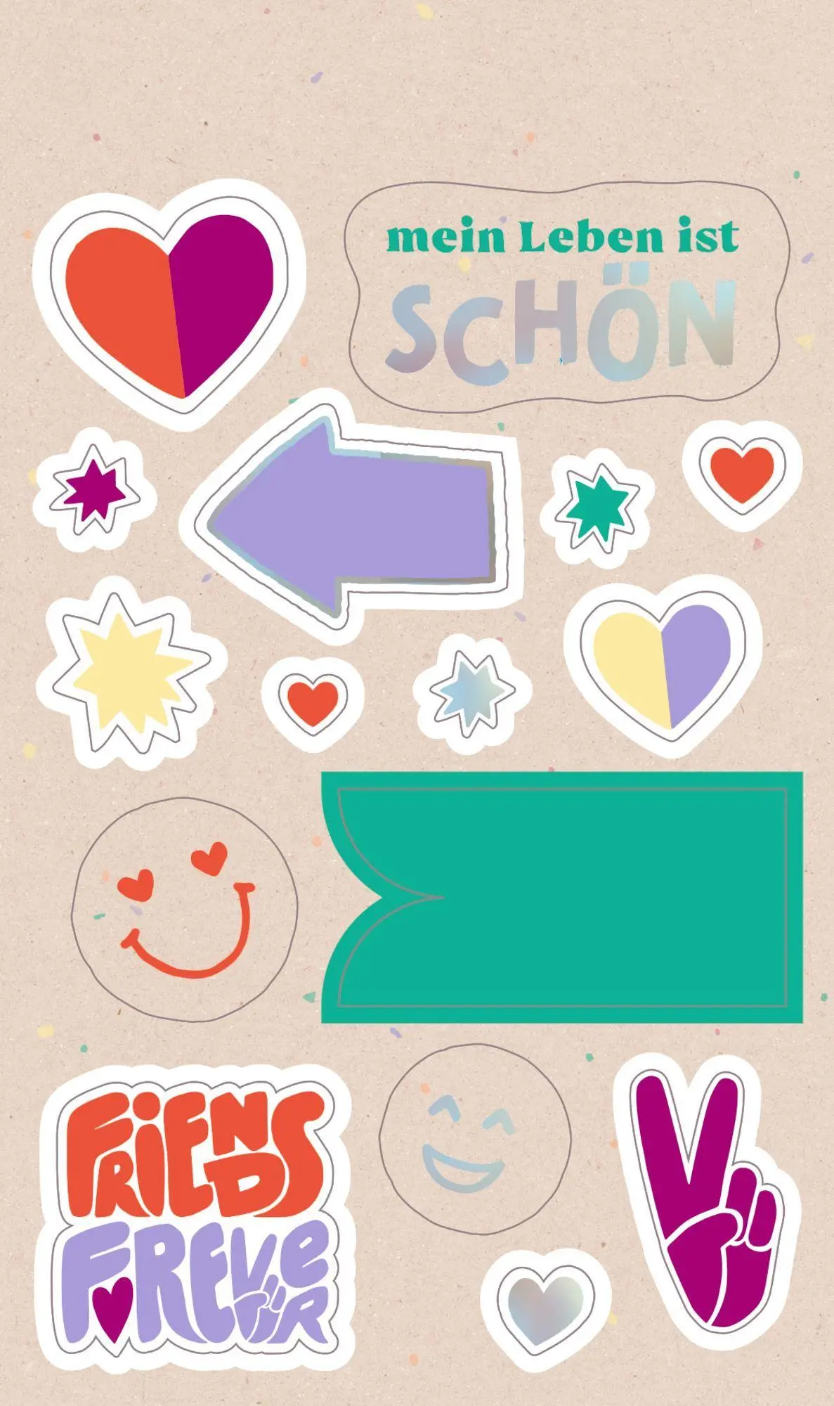 Bild: 4050003973173 | Sticker - Friends Forever | Stickerbögen mit Herz &amp; Power | Buch