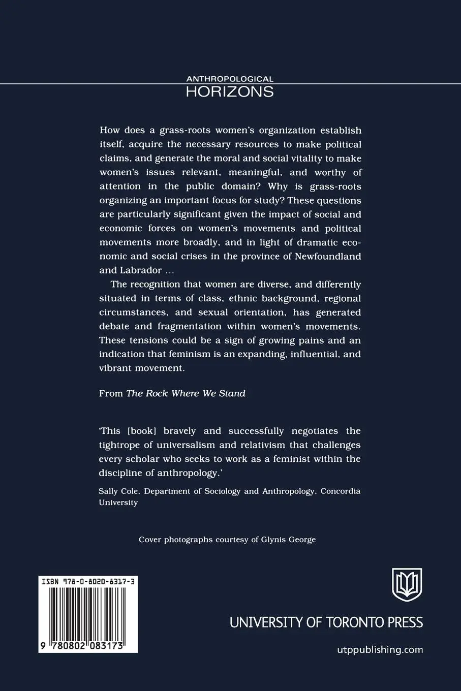 Rückseite: 9780802083173 | The Rock Where We Stand | Glynis George | Taschenbuch | Englisch