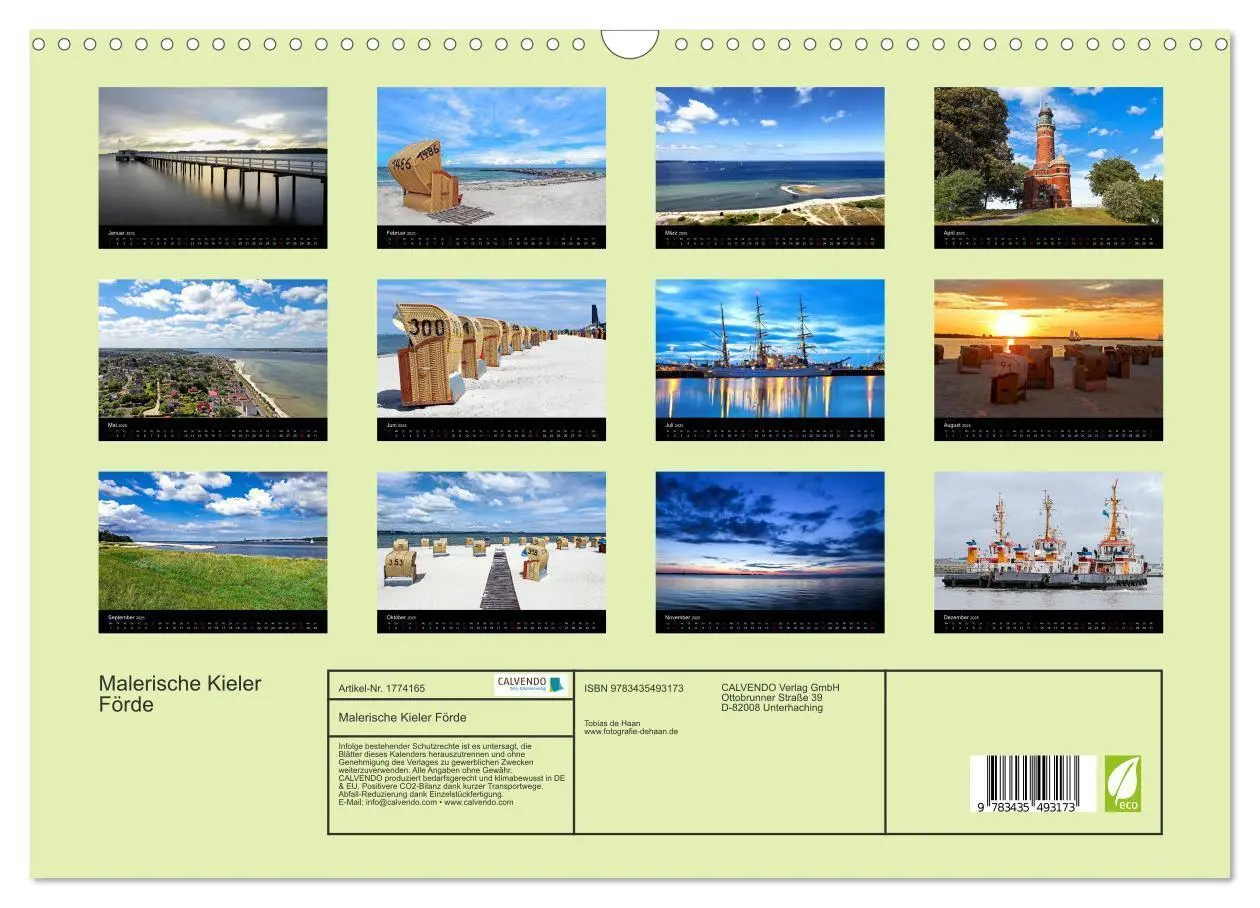 Bild: 9783435493173 | Malerische Kieler Förde (Wandkalender 2025 DIN A3 quer), CALVENDO...