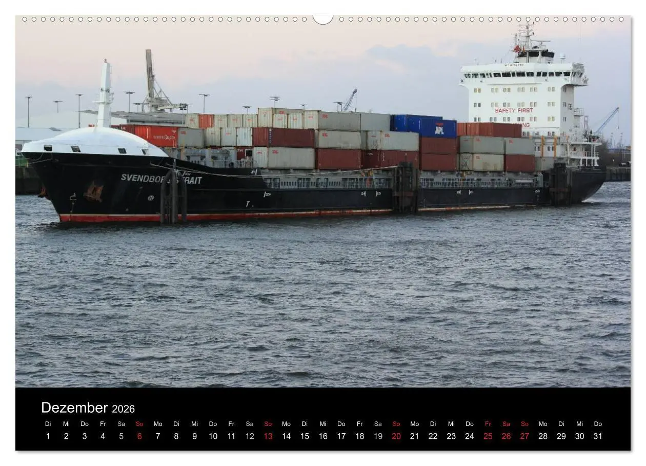 Bild: 9783516123173 | Schiffe im Hamburger Hafen (hochwertiger Premium Wandkalender 2026...