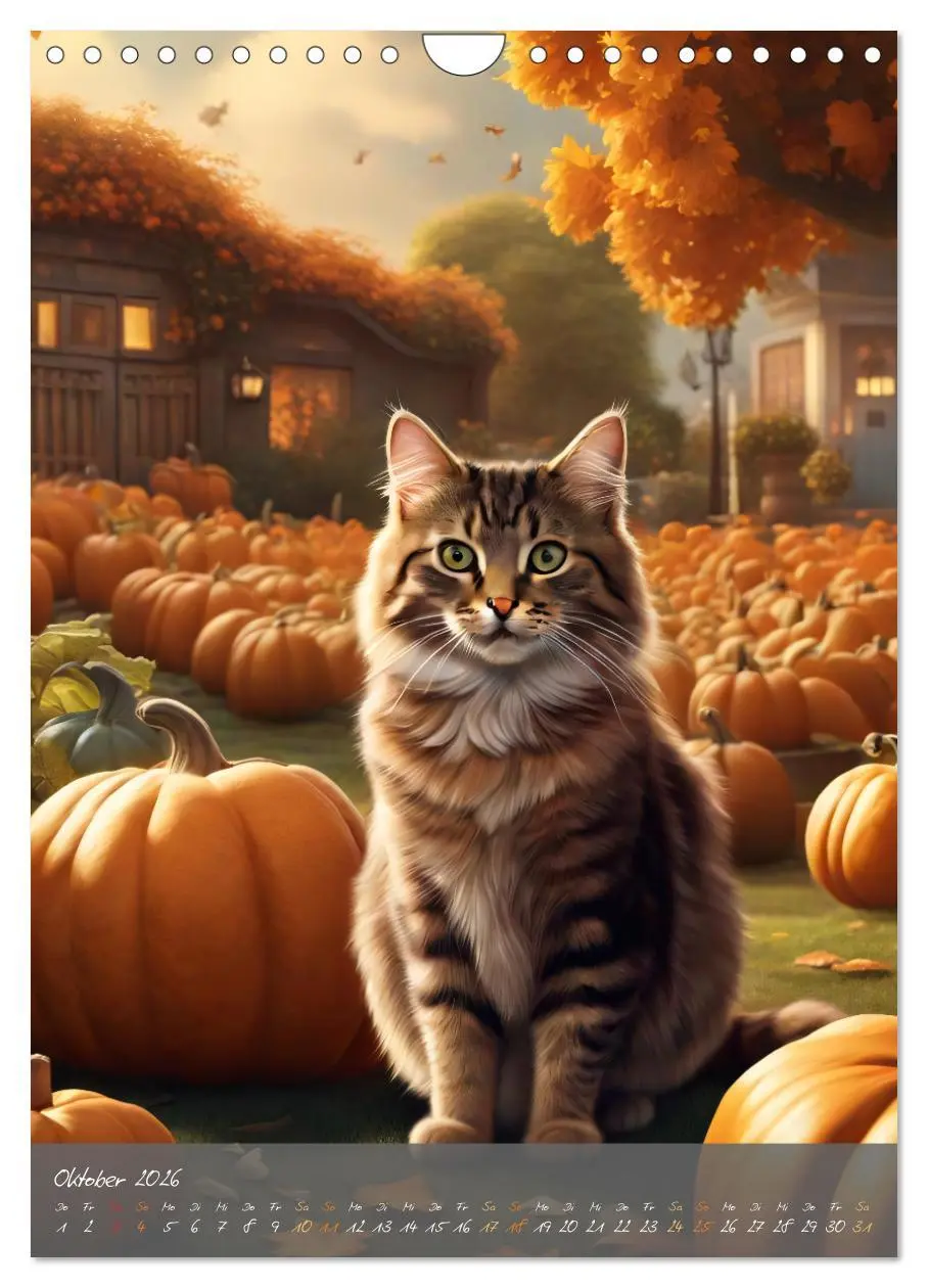 Bild: 9783516293173 | Süße flauschige Katzen (Wandkalender 2026 DIN A4 hoch), CALVENDO...