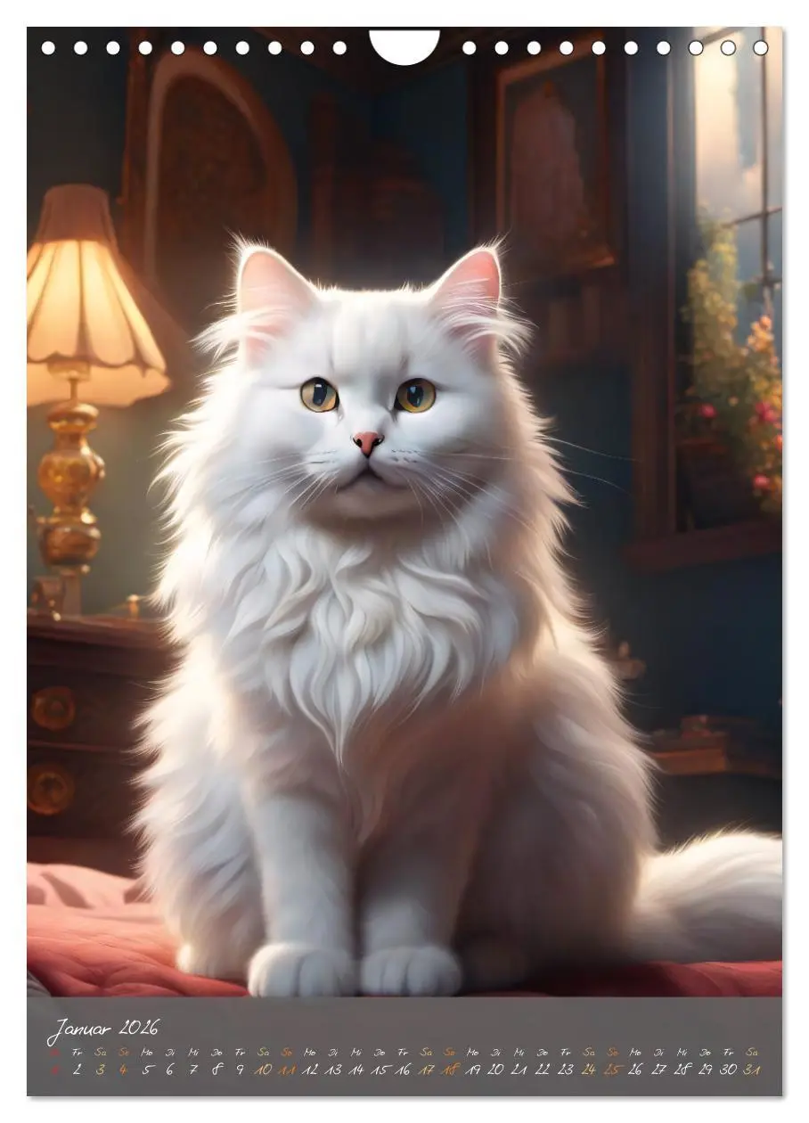 Bild: 9783516293173 | Süße flauschige Katzen (Wandkalender 2026 DIN A4 hoch), CALVENDO...