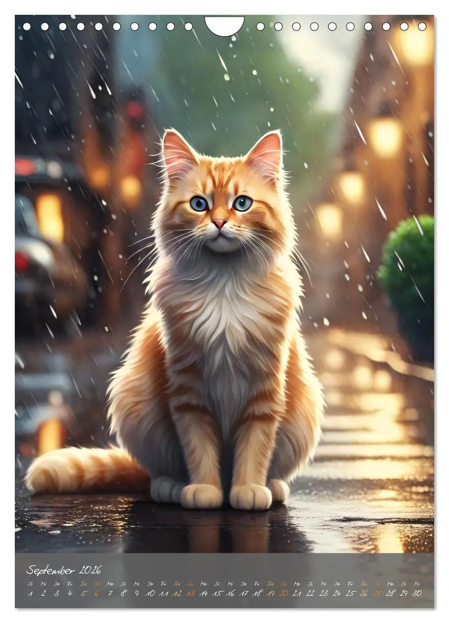 Bild: 9783516293173 | Süße flauschige Katzen (Wandkalender 2026 DIN A4 hoch), CALVENDO...