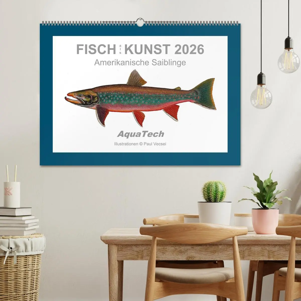 Bild: 9783516503173 | Fisch als Kunst 2026: Amerikanische Saiblinge (Wandkalender 2026...